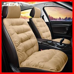 SEAMETAL 겨울용 카시트 커버(백 패드 포함) 따뜻한 자동 시트 쿠션 앞 의자 보호대 Suv 픽업 트럭 세단용