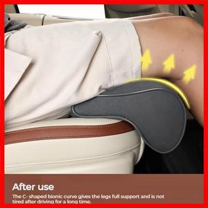 범용 자동차 시트 확장 다리 쿠션 운전석 시트 다리 지지대 확장 스웨이드 메모리폼 시트 패딩 매트 커버