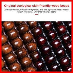 자동차 나무 구슬 좌석 쿠션 여름 멋진 가죽 자동차 좌석 커버 통기성 수제 자동 좌석 매트 패드 범용 자동