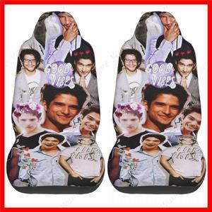 Tyler Posey 콜라주 카시트 커버 커스텀 인쇄 범용 프론트 보호대 액세서리 쿠션 세트