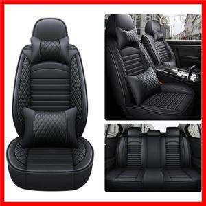 5 인용 PU 가죽 범용 카시트 커버 풀 세트 전면 후면 시트 쿠션 세단 SUV 시트 용 스크래치 방지 보호