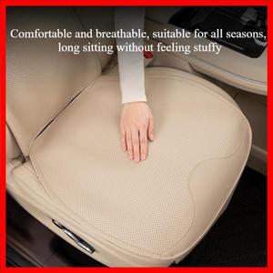 유니버설 나파 가죽 카시트 쿠션 올 시즌 부드러운 여름 시트 커버 보호대 편안한 카시트 액세서리