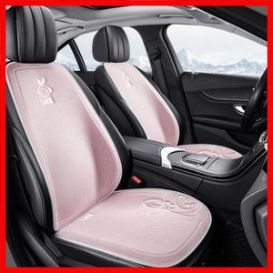새로운 귀여운 토끼 통기성 패브릭 자동차 좌석 쿠션 미끄럼 방지 보호 장치가있는 편안한 시트 커버 Unive