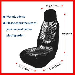 어택 온 타이탄 카시트 커버 일본 애니메이션 커스텀 인쇄 범용 프론트 보호대 액세서리 쿠션 세트