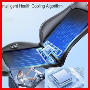 아이스 실크 냉각 블로우 에어 쿠션 등받이 차량 장착 통풍 마사지 카시트 쿠션 여름 통풍 시트 패드 2024