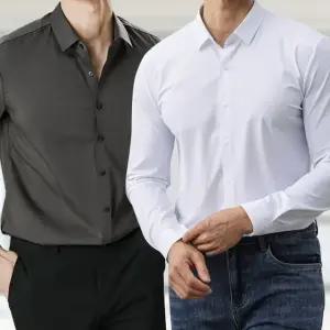 남자 긴팔 셔츠 캐주얼 와이셔츠 정장 (WFK694S)