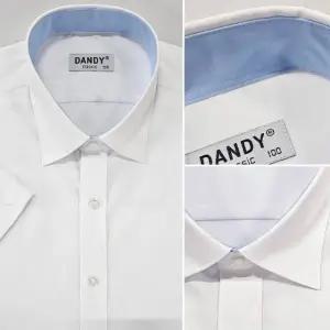 남자 슬림핏 반팔 와이셔츠 여름 화이트셔츠 (WFK695Z)