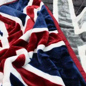 밍크 150×200 캠핑 겨울 쇼파 블랭킷 양면 대형 담요 두꺼운 유니언잭 이불 밍크 이불 캠핑 대형