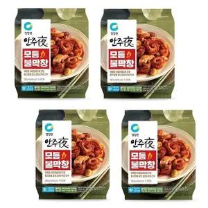 [청정원] 청정원 안주야 모듬불막창 300g x 4개 맛있는 안주 야식 간편한 조리 가정 야외 캠핑