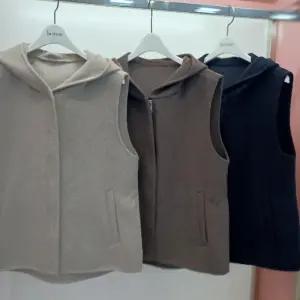 Latium HC06 핸드메이드 옆트임 집업 캐쥬얼 세미정장 울 후드조끼  T2554vt02