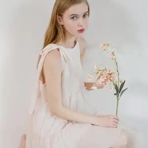 [비키니밴더]세히즈 리본 홀터 미니 원피스 - Baby pink