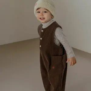 [보리보리/해피프린스]브라우니 기모 코듀로이 아기 점프수트