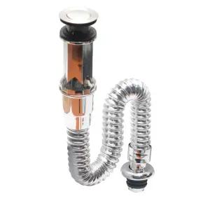 블루 일체형트랩 하나로트랩 자바라 세면대 폼업 배수구 팝업