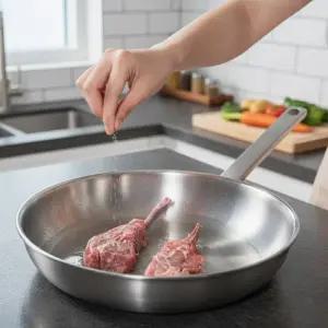 쉐프윈 316 통5중 인덕션용 스텐후라이팬 스테인리스프라이팬 28cm