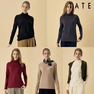 TATE (25FW) 여성 기모 터틀 티셔츠 5종