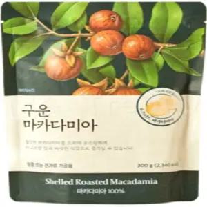 껍질없는 구운 마카다미아 300g, 3개