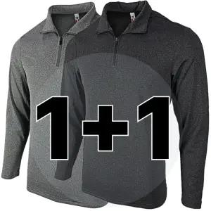 원 플러스 원 겨울 기모 남자 긴팔 작업복 상의 YT018 등산 작업티 티셔츠 기능성 남성 집업