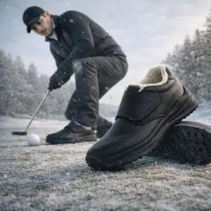 [브랜슈] BN-704A 남성 여성 겨울골프화 국산 수제 방한골프화 캐디화 발편한 필드화 파크골프