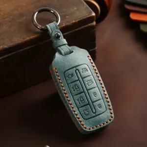 제네시스 올 뉴 G80 (RG3) 자동차 가죽 차키 스마트키 케이스 커버 홀더