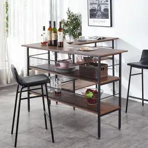 아트박스/와이디몰 수납형 홈바 테이블 1400 식탁 주방 조리대