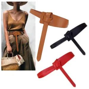 여성용 소가죽 매듭 와이드 벨트 no.008스웨터 허리 스판 패딩 롱티 장식 원피스