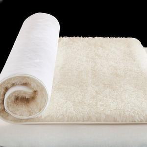 두꺼운 호주산 매트리스 백색 따뜻한 겨울용 기숙사 거실 단모 매트 양털 겨울 이불