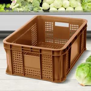 (2호) F플라스틱박스 손잡이 농산물상자 다용도바구니/야채/바구니/수확/운반/상자/농산물/이삿짐/대형