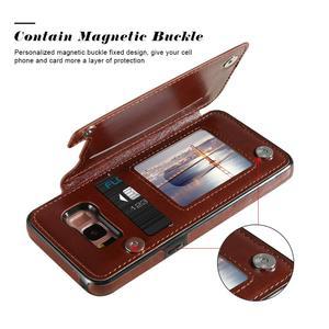 S25 엣지 S24 FE S23 울트라 S22 S21 S20 플러스 갤럭시 노트 20 10용 플립 가죽 카드 수납 폰 케이스