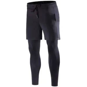 2in1 필라테스바지 반바지 레깅스 남성