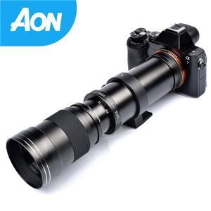 Lightdow 슈퍼 망원 수동 줌 렌즈 420-800mm F8.3-16 Sony Canon Nikon Pentax Olympus 카메라용 T2 링 어