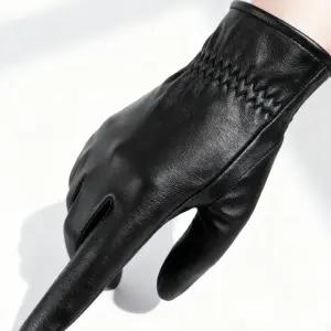얇은 가죽 장갑 남성 겨울 운전 염소가죽 기모 터치