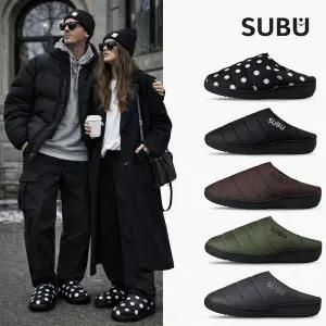 [SUBU]*정품 신상입고* 스부 인기 땡땡이 패딩슬리퍼 외 5종택1