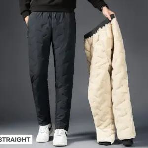 남성 패딩바지 방수원단 한파대비 눈썰매 스키 등산 융털 트레이닝 조거 방한 일자핏