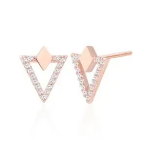 [미니아트] 위니 / 14K Gold-pin 로즈골드 일자침 귀걸이