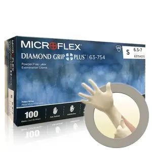 안셀 다이아몬드그립플러스 63-754 라텍스장갑 100매