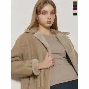 [하프클럽/르오트]모피더블페이스하이넥리얼레더무스탕(리버시블)-사이즈5588다양