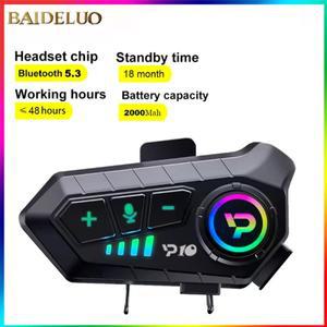 APC 오토바이 헬멧 블루투스 헤드셋 Ipx6 방수 소음 감소 무선 이어폰 슈퍼 롱 스탠바이 핸즈프리