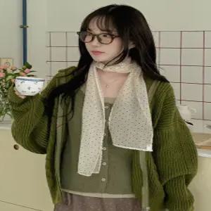 [엘루이즈][엘루이즈] [레이어드포인트] 죠이브 시스루 포인트 머플러 도트 롱스카프(3color)