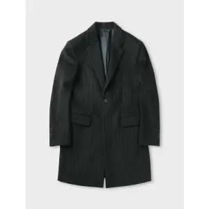 [본사직영] 울 블렌드 스트라이프 코트 D-ECOAT56