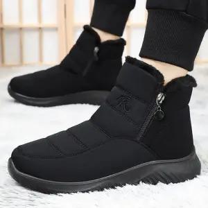 패딩슬립온 패딩화 패딩 겨울 양털슬리퍼 남성 털블로퍼 할머니털신발 고무털신 필수 여성 앵클 주방털신 양털슬립온 부츠 롱