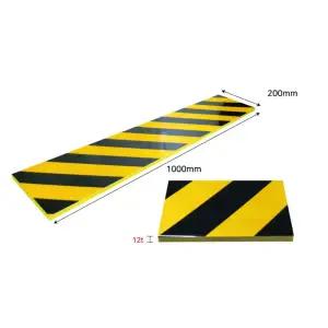 벽면 기둥보호 스티커형 100x20cm 12T 반사지 EVA 쿠션가드 10개세트 출고장 야적장 단지