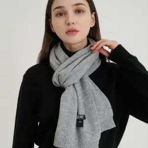 [고비(GOBI)]GOBI 고비 캐시미어 플레인 밑단시보리 머플러 캐시미어100%