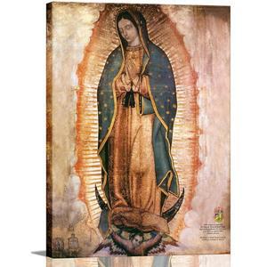 멕시코 과달루페 성모 마리아 초상화 캔버스 벽 예술 장식 종교 가톨릭 포스터 제단 거실 침실 그림, 라미나 엔마르카다 데 누에스트라 세뇨라