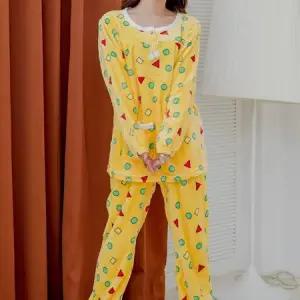 [캣츠원피스]짱구 방울 극세사 밍크 상하 수면잠옷세트