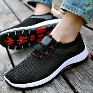 메쉬 운동화 볼넓은 운동화 니트 아쿠아 경량 심플 깔끔 베이직