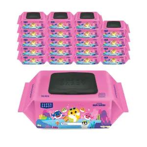 슈퍼대디 엑설런트 센시티브 아기상어 핑크 신학기 에디션 70매 20입