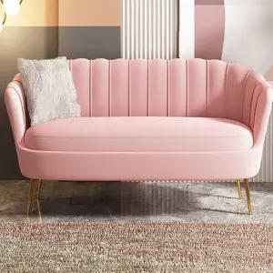 골드 북유럽 의자 체어 쇼파 패브릭 페브릭 빈티지체어 핑크