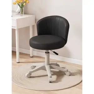 높이조절 스툴 바퀴 화이트 보조 의자 회전 부드러운 원형