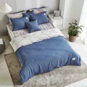홈]극세사 세이버 블루[8온스] 퀼트이불 싱글 퀸
