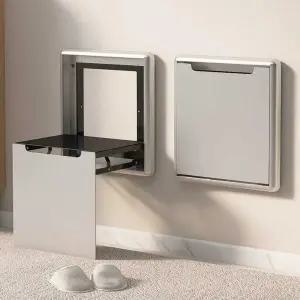 벽걸이형 접이식의자 철제 행사용 폴딩 학원 현관의자 간이